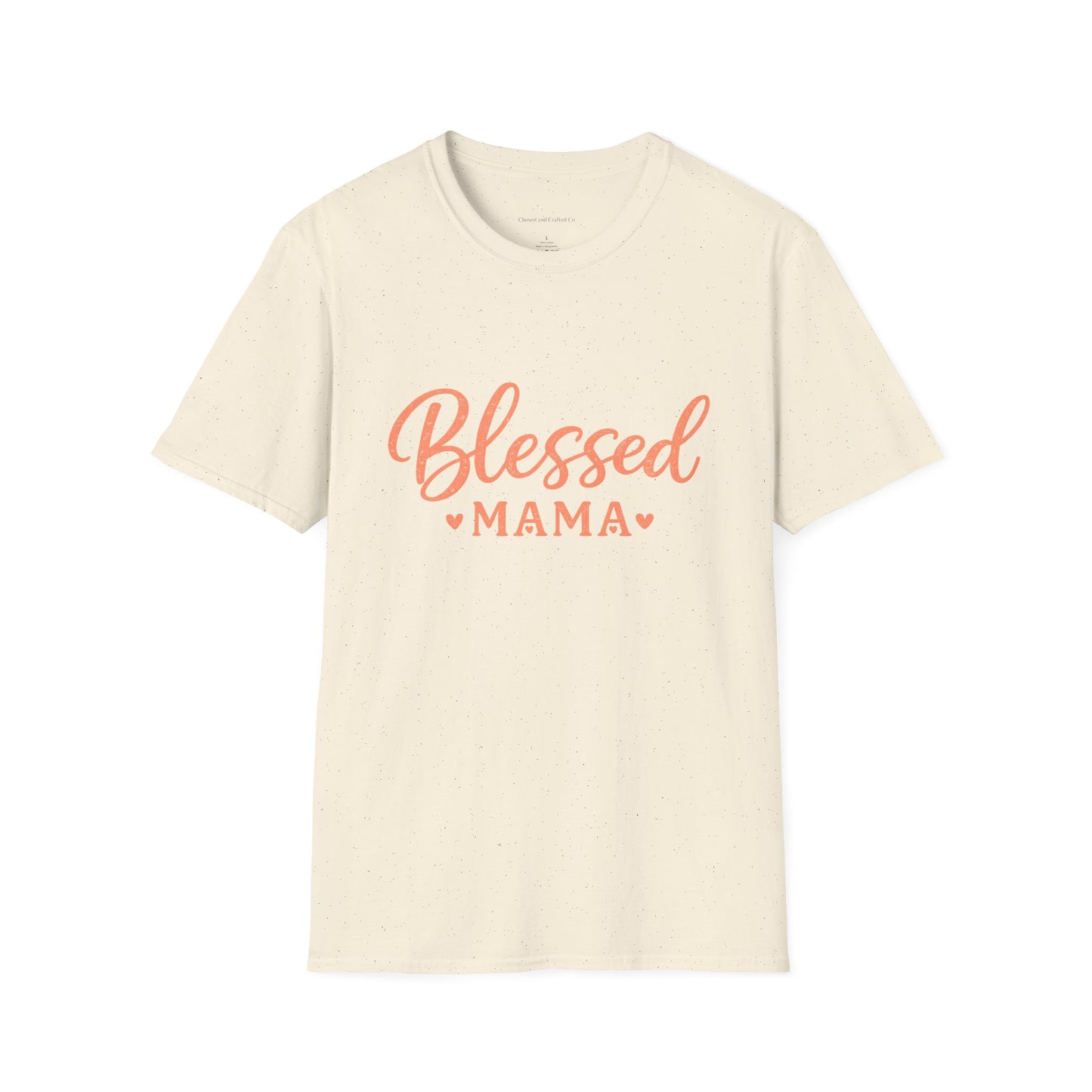Blessed Mama Woman's Tshirt- Pink