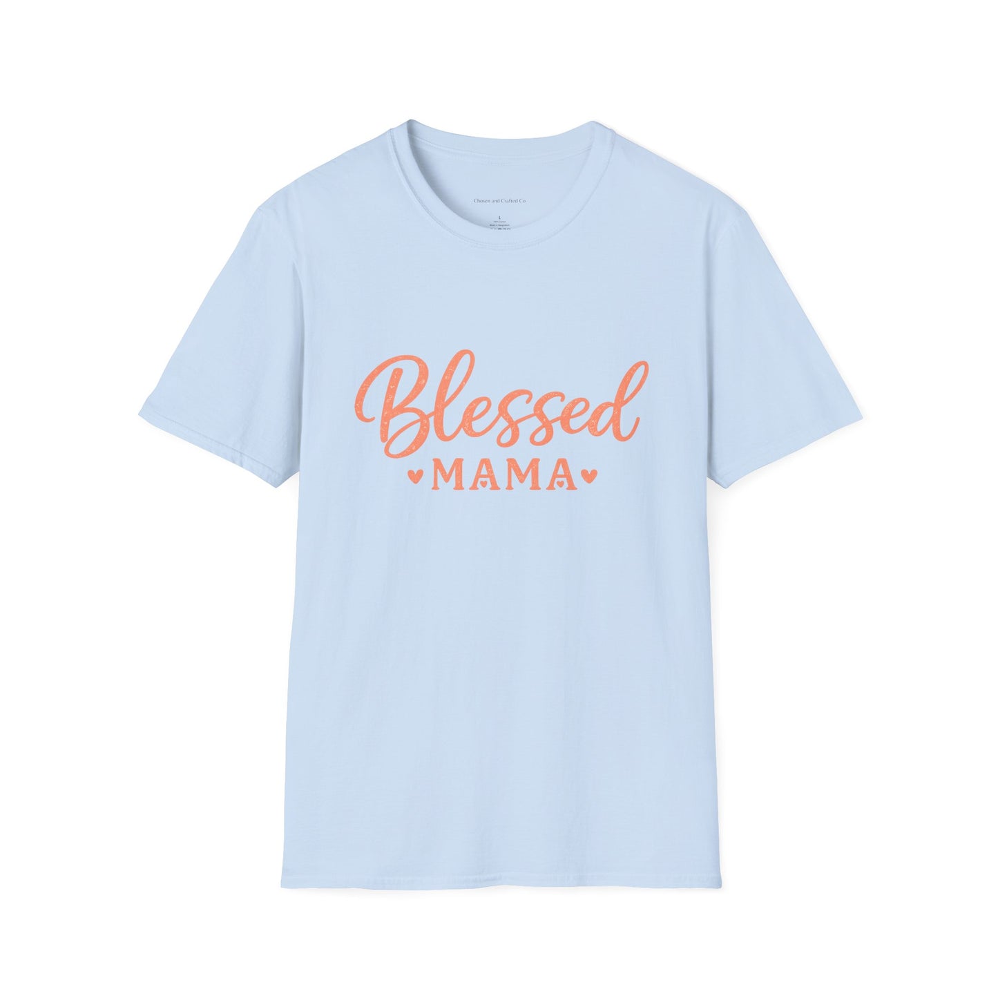 Blessed Mama Woman's Tshirt- Pink