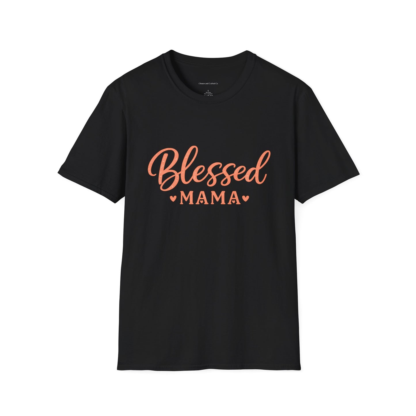 Blessed Mama Woman's Tshirt- Pink