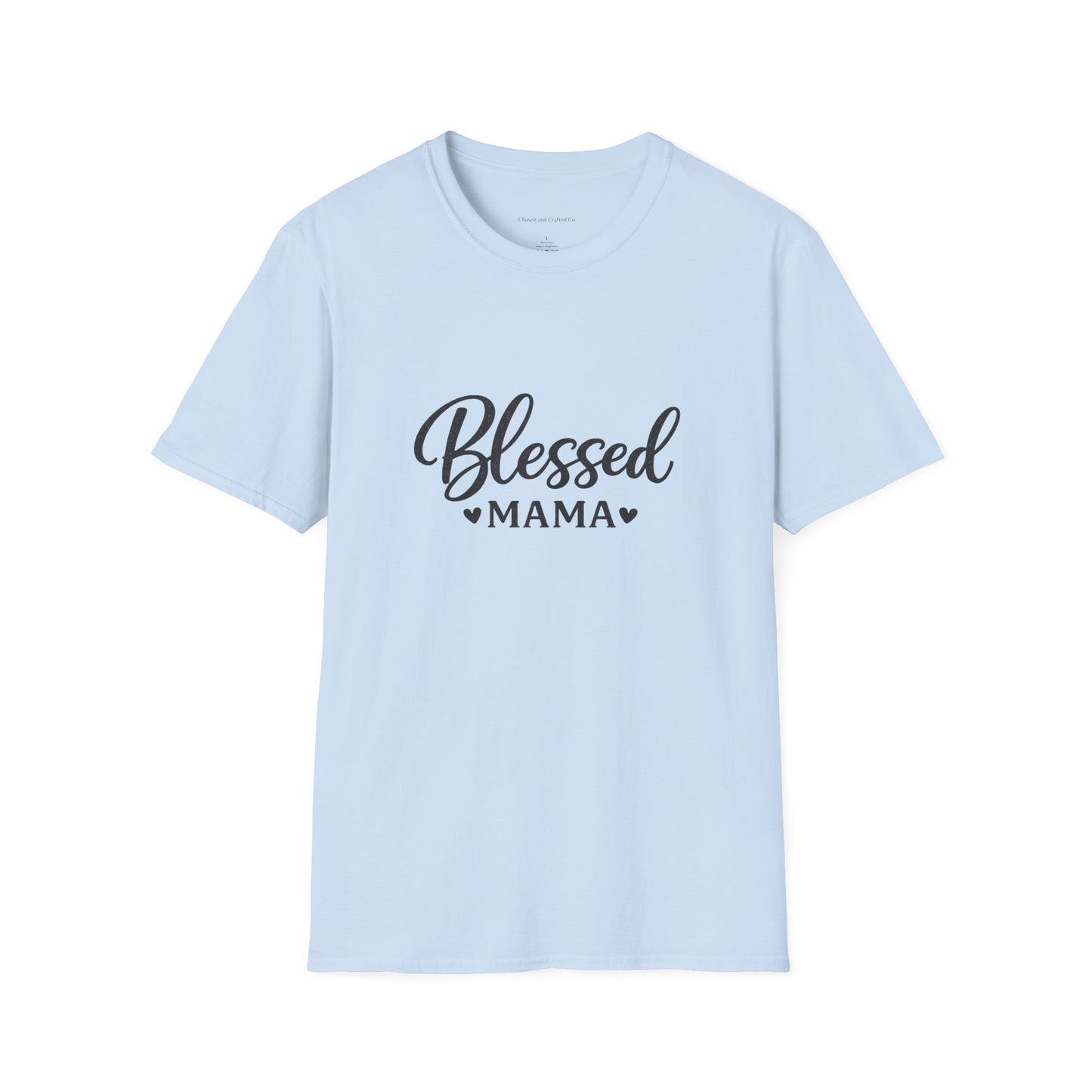 Blessed Mama Woman's Tshirt- Black