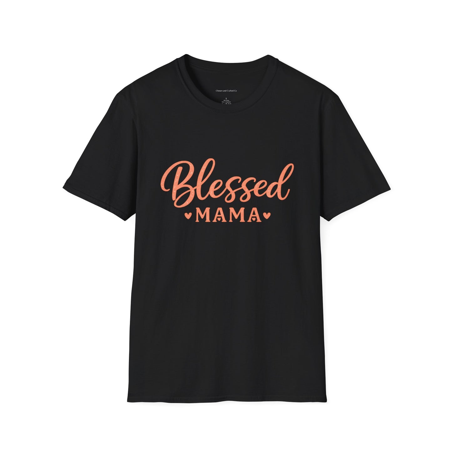 Blessed Mama Woman's Tshirt- Pink