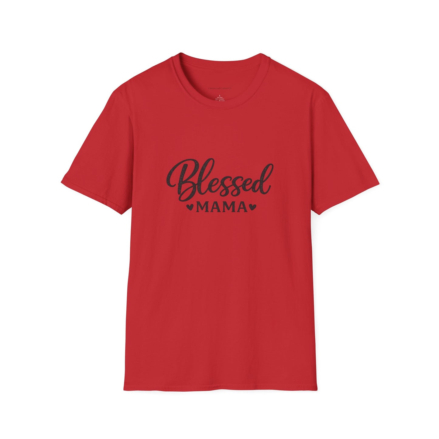 Blessed Mama Woman's Tshirt- Black