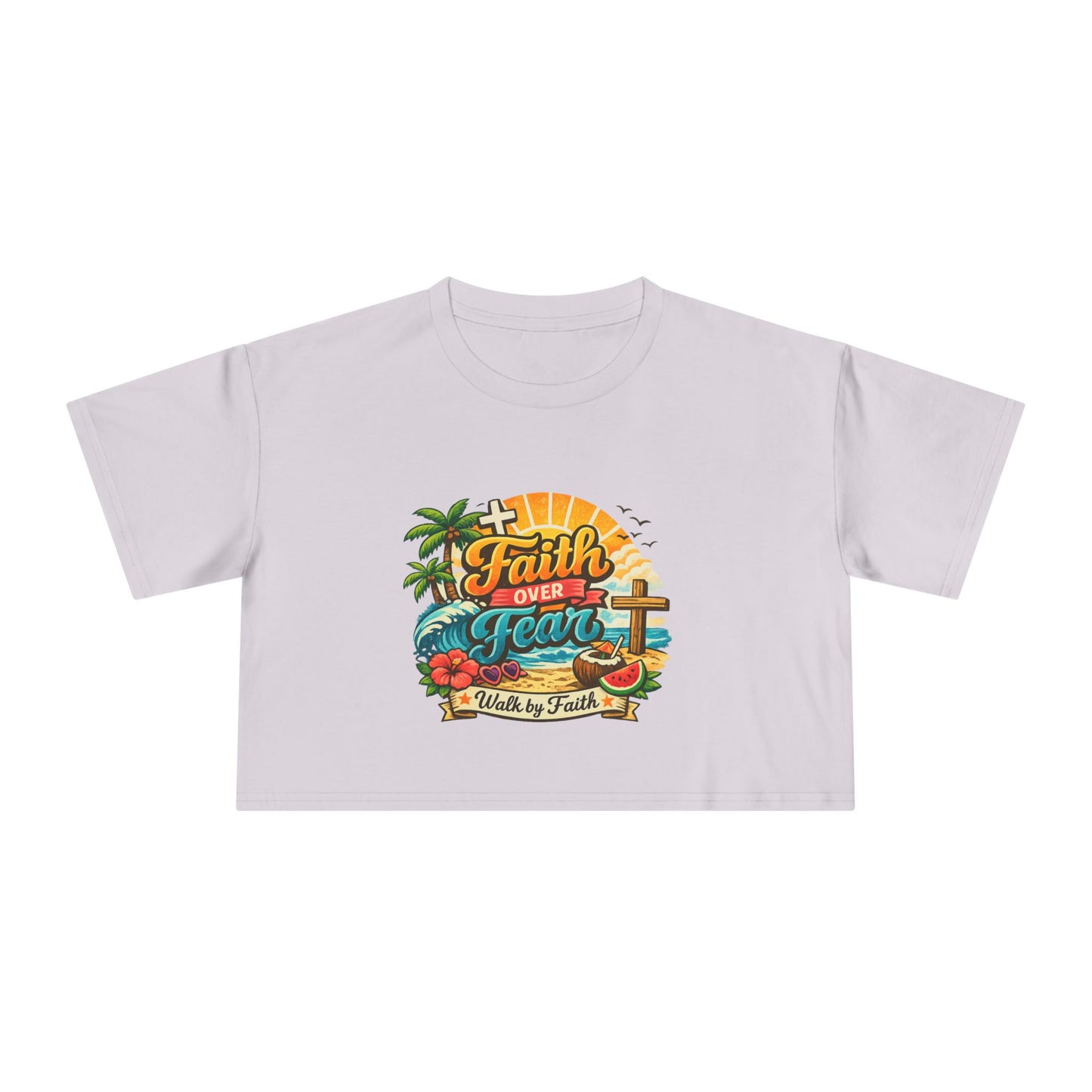 Crop Faith Over Fear – Summer Faith Tee