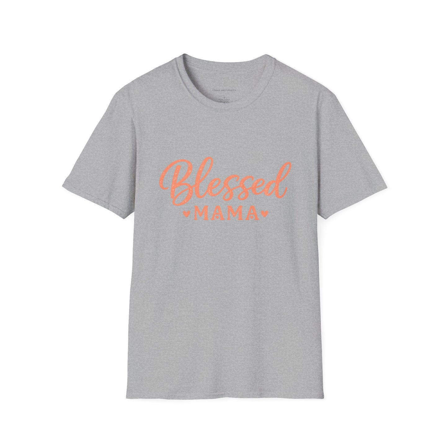 Blessed Mama Woman's Tshirt- Pink
