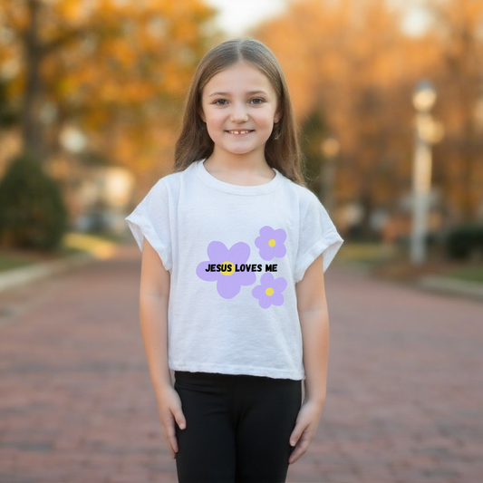 Jesus Loves Me Youth Girls Tshirt