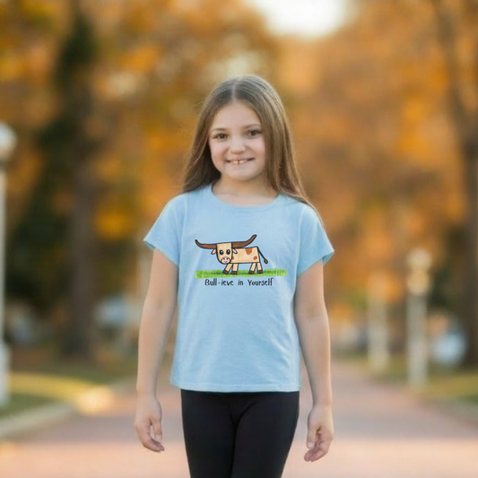 Bull-ieve in Yourself  Youth Tshirt