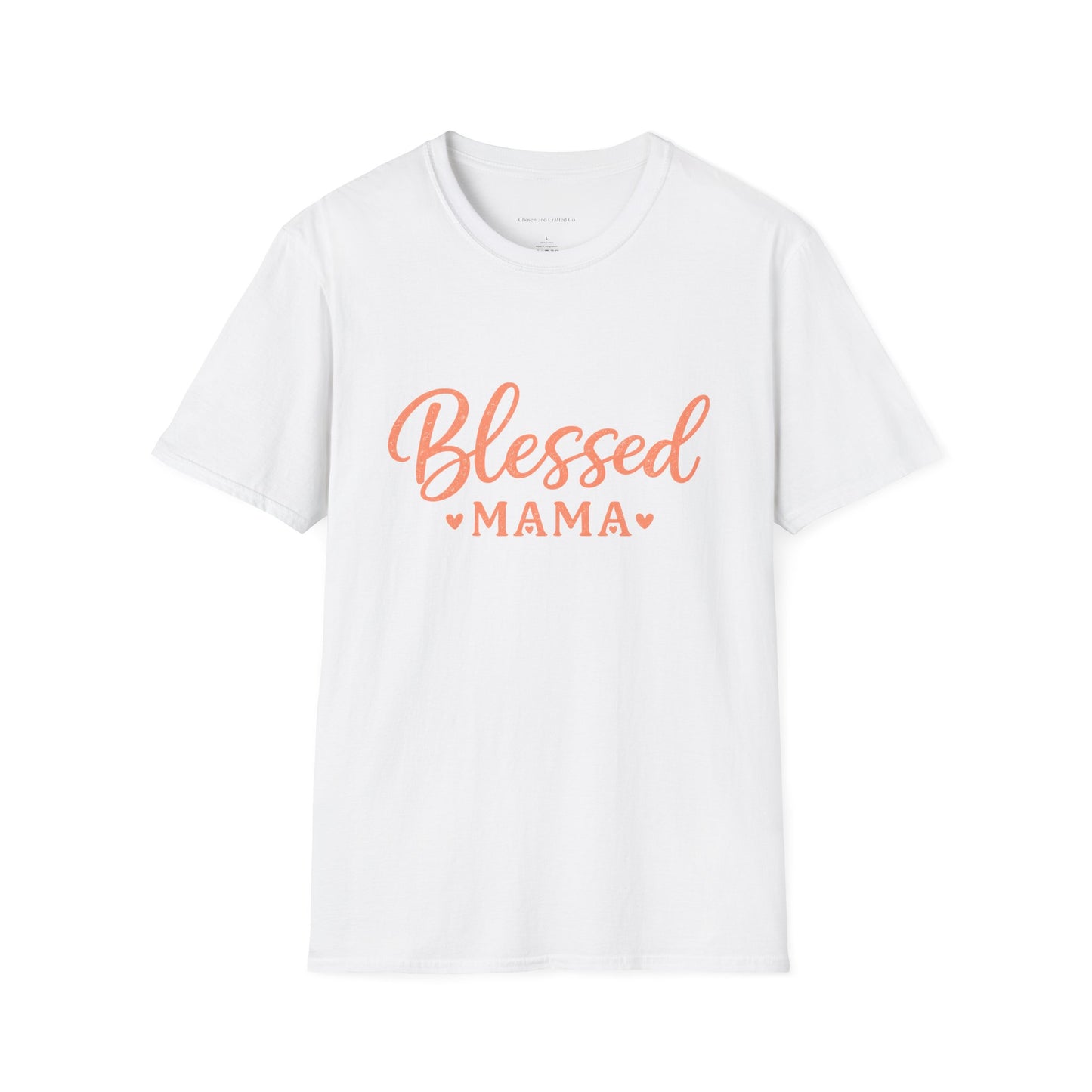 Blessed Mama Woman's Tshirt- Pink
