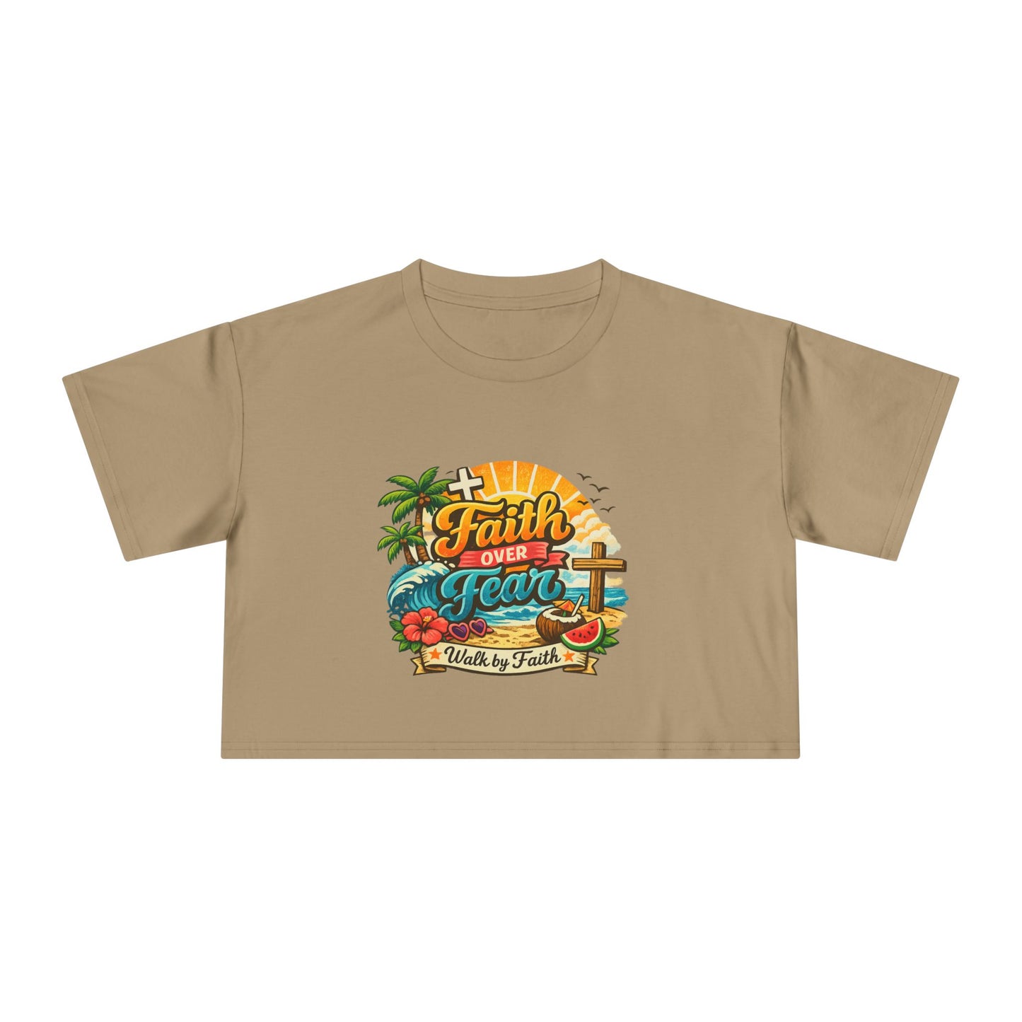 Crop Faith Over Fear – Summer Faith Tee