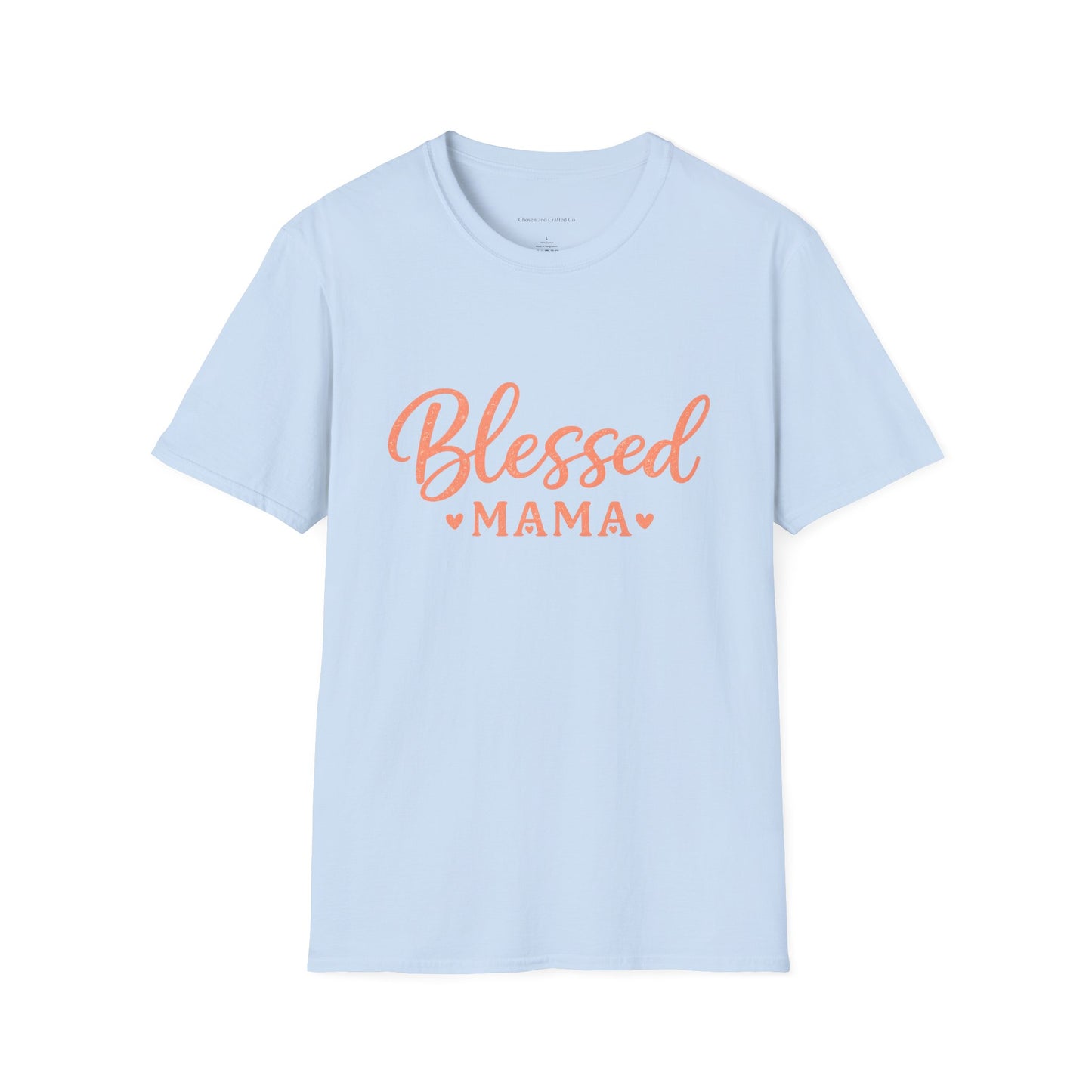 Blessed Mama Woman's Tshirt- Pink