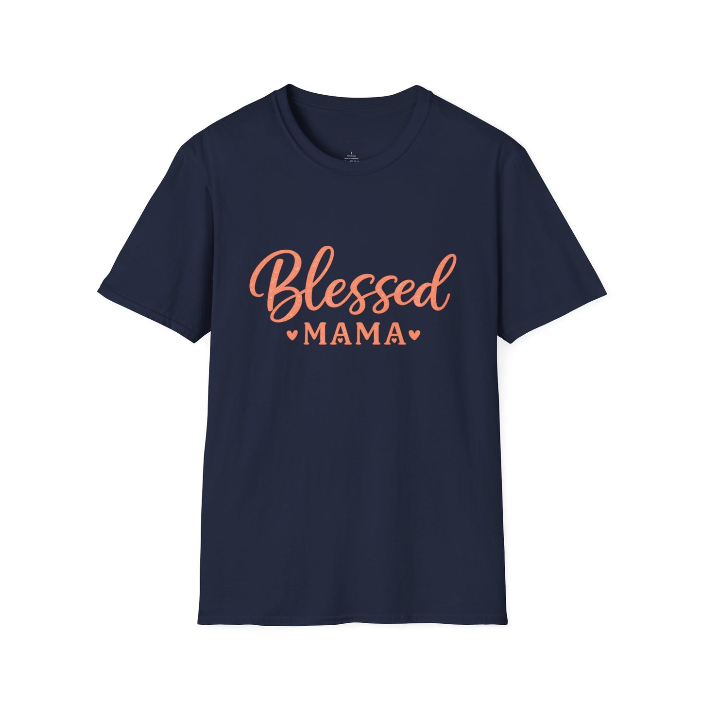Blessed Mama Woman's Tshirt- Pink