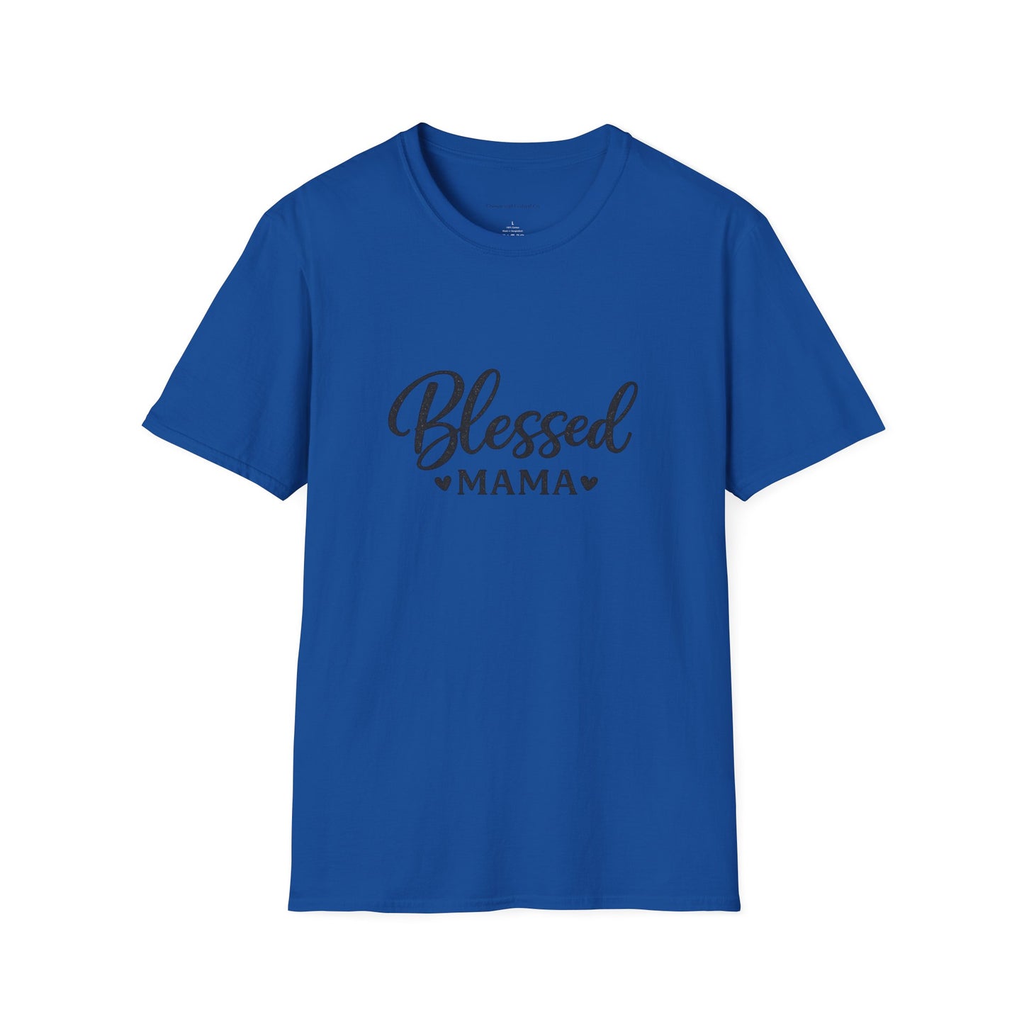 Blessed Mama Woman's Tshirt- Black